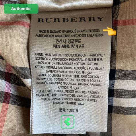 burberry coats wash tag.